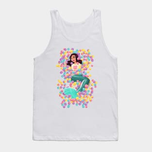 pastel colored mermaid Tank Top